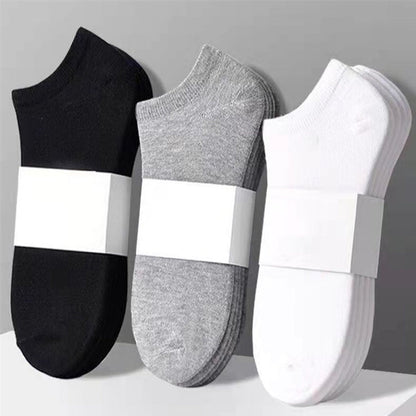 10\u002F20 Pairs Women's Comfy Ankle Socks - Sporty Black & White Solid Color Socks with White Trim - Breathable Athletic Socks for Sports, Gym, Casual Wear - Hand Wash Only - Great Gift & Women