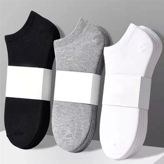 10\u002F20 Pairs Women's Comfy Ankle Socks - Sporty Black & White Solid Color Socks with White Trim - Breathable Athletic Socks for Sports, Gym, Casual Wear - Hand Wash Only - Great Gift & Women